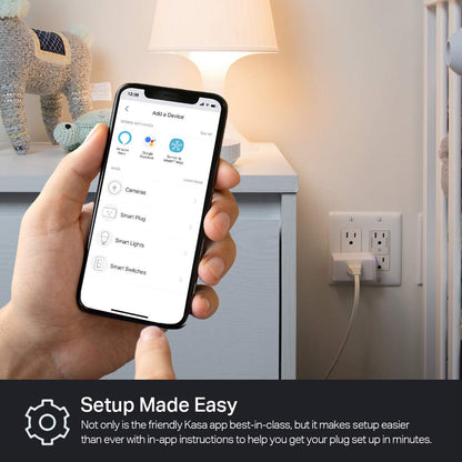 Kasa Smart Plug HS103P4, Smart Home Wi-Fi Outlet Works with Alexa, Echo, Google Home & IFTTT, No Hub Required, Remote Control, 15 Amp, UL Certified, 4-Pack, White