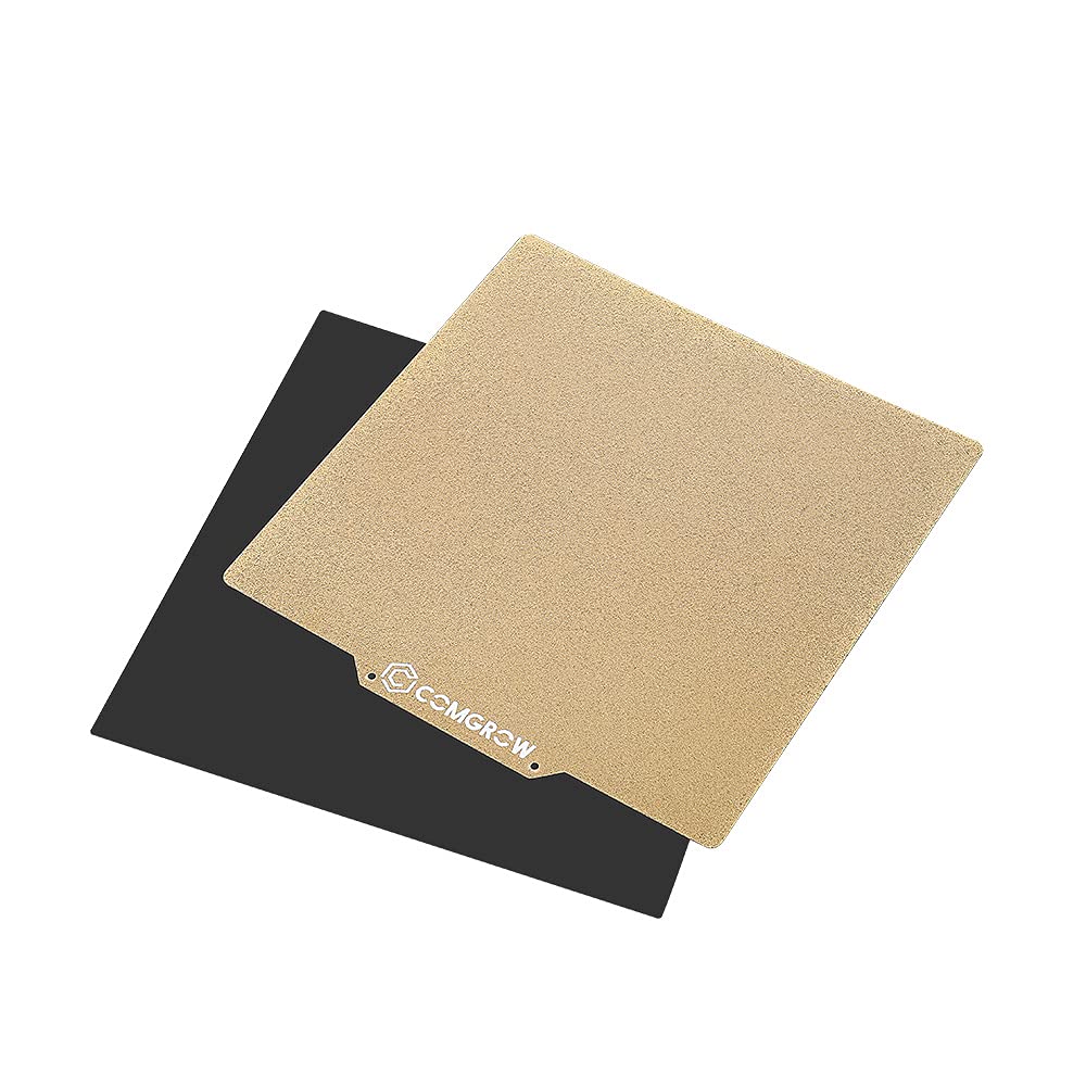 Comgrow Textured/Smooth Double Sided PEI Sheet 235mmx235mm for Creality Ender3/Ender 3 Pro/Ender 3 V2/Ender 3 S1/Ender 3 S1 Pro/Ender 3 Neo/Ender 3 V2 Neo/Ender 5 Pro/Voxelab Aquila 3D Printer
