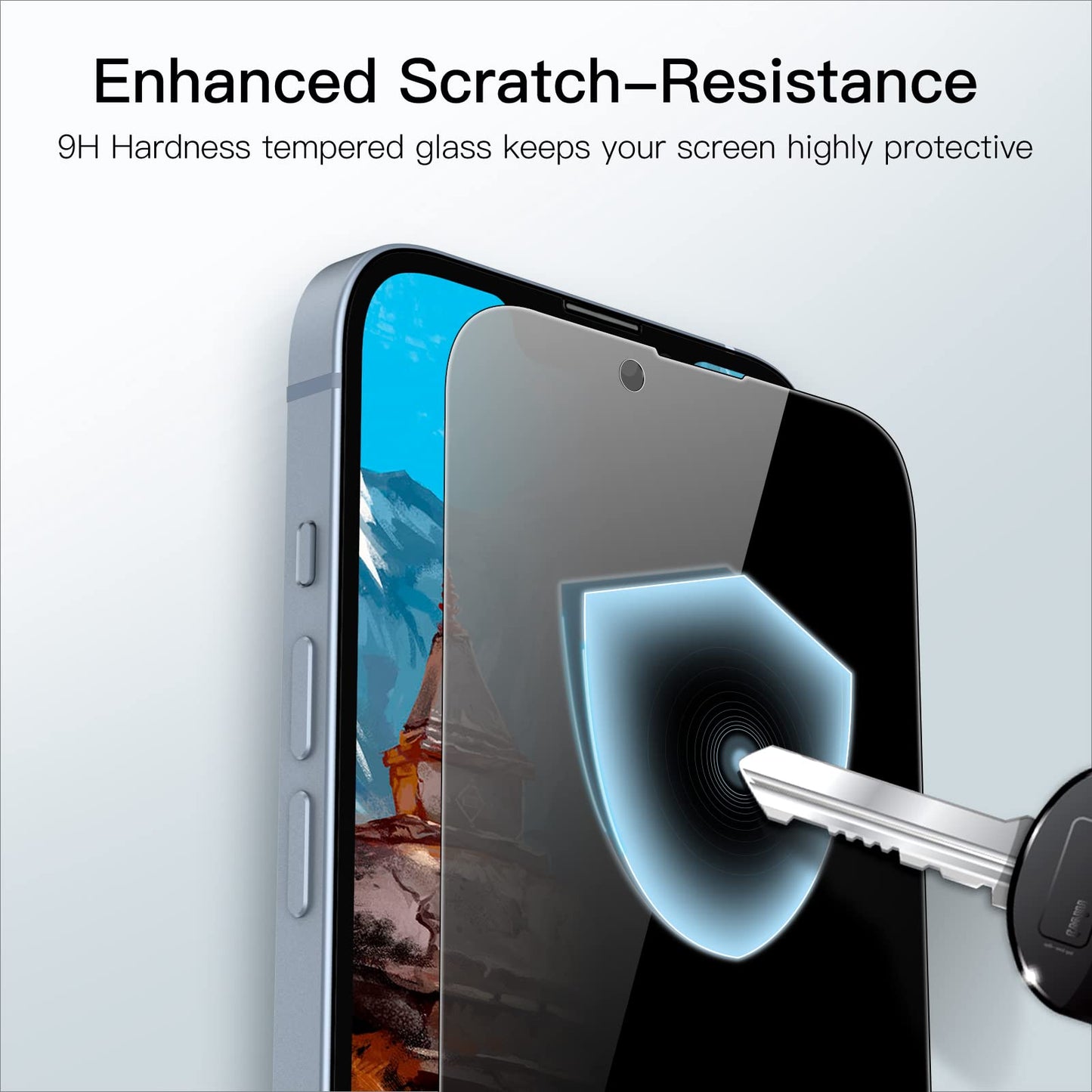 JETech Privacy Screen Protector for iPhone 11 and iPhone XR 6.1-Inch, Anti Spy Tempered Glass Film, 2-Pack