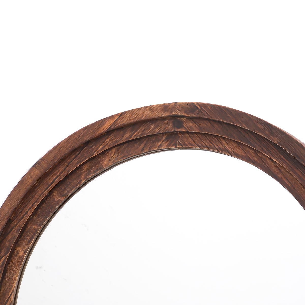 Otlsh Full Length Mirror, Wood Frame, Standing Mirror, Wall Mirror-Walnut
