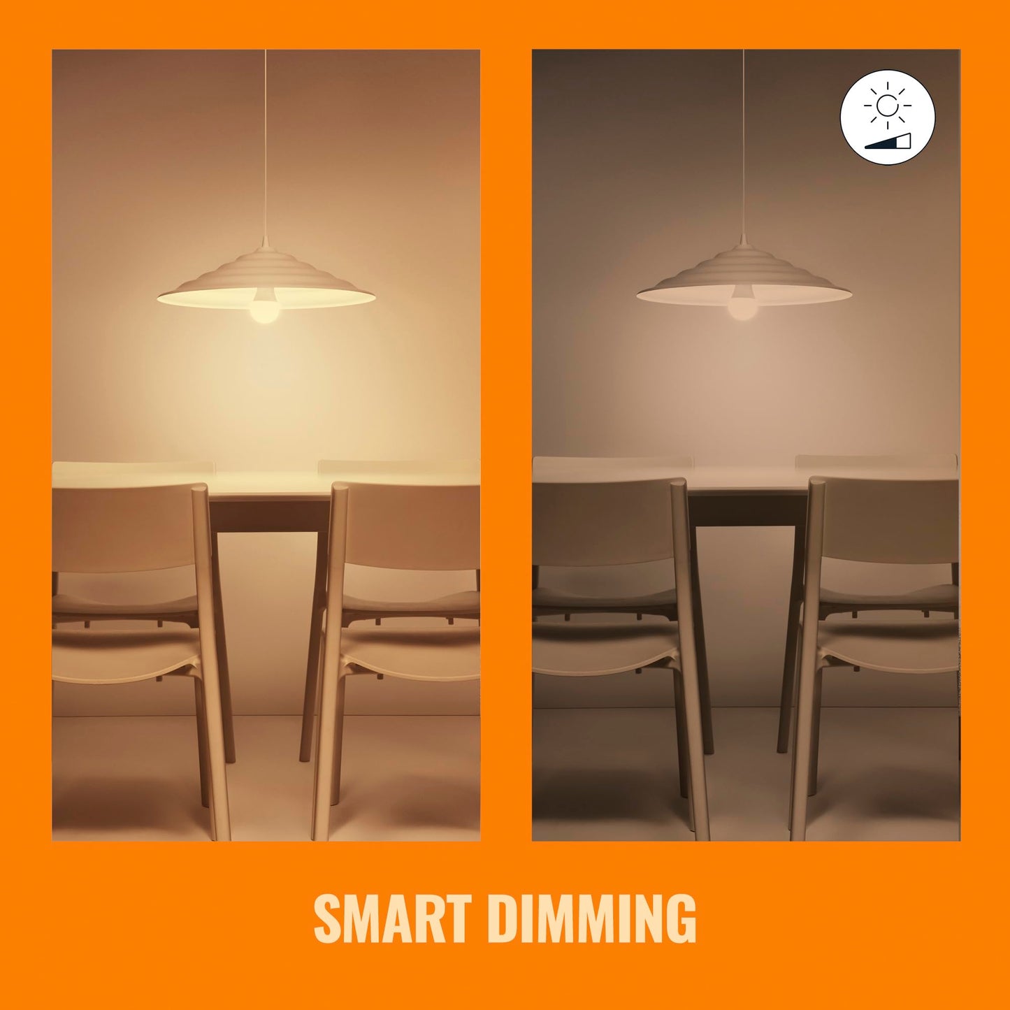 WiZ 60W A19 Tunable White LED Smart Bulb - Pack of 6 - E26- Indoor - Connects to Your Existing Wi-Fi - Control with Voice or App + Activate with Motion - Matter Compatible