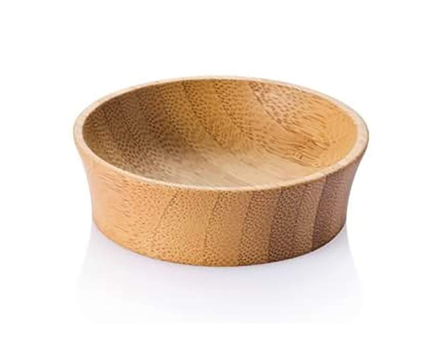 Bambu Pack of 4 - Small Reusable Bamboo Condiment Cups, Natural Wood and Food-Safe Finish, Eco Friendly Dish Alternative, Compostable Cups