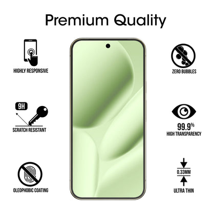 amFilm Designed for Google Pixel 10 Pro Pixel 10 / 9 / 9 Pro 6.3" Screen Protector: 2025/2024 Tempered Glass, Ultrasonic Fingerprint Compatible, Easy Installation Frame, Anti Scratch, Bubbles-Free,3 Pack