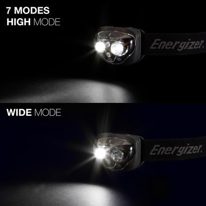 Energizer PRO-360 LED Headlamp, IPX4 Water Resistant Headlamps, High-Performance Head Light for Outdoors, Camping, Running, Storm, Survival LED Light for Emergencies (Batteries Included)