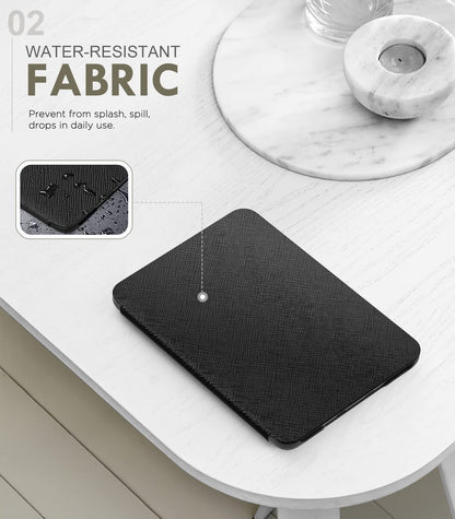 MoKo Case Fits 6" All-New Kindle (11th Generation-2024/2022 Release)& International Version, Lightweight Shell Cover with Auto Wake/Sleep for Kindle 2024/2022 11th Gen e-Reader, Black