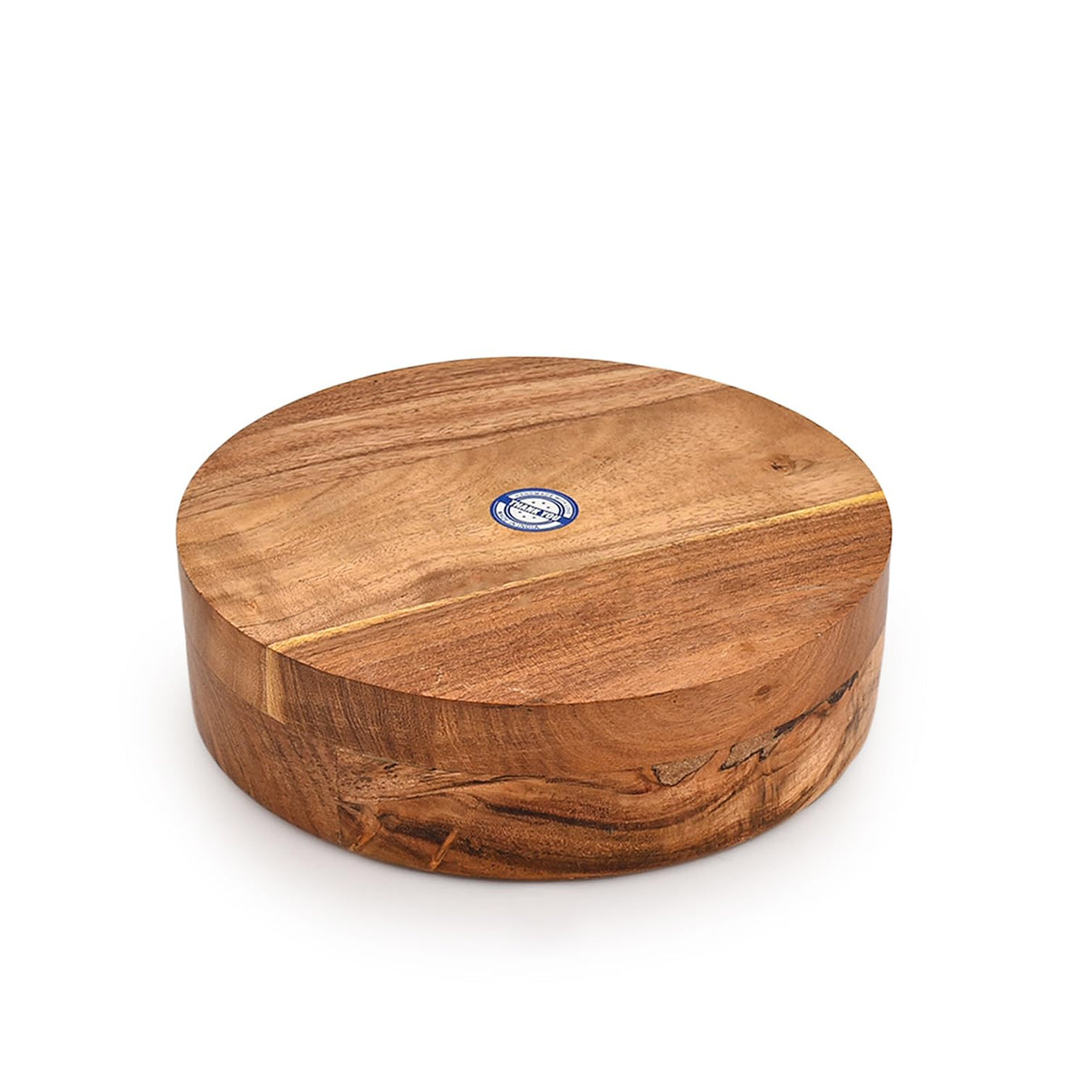 Kimona Decorative Bowl Acacia Wood Hand Carved Home Decor for Dining Table Center, Living Room, Kitchen Décor (8"x 8" x 2.5")