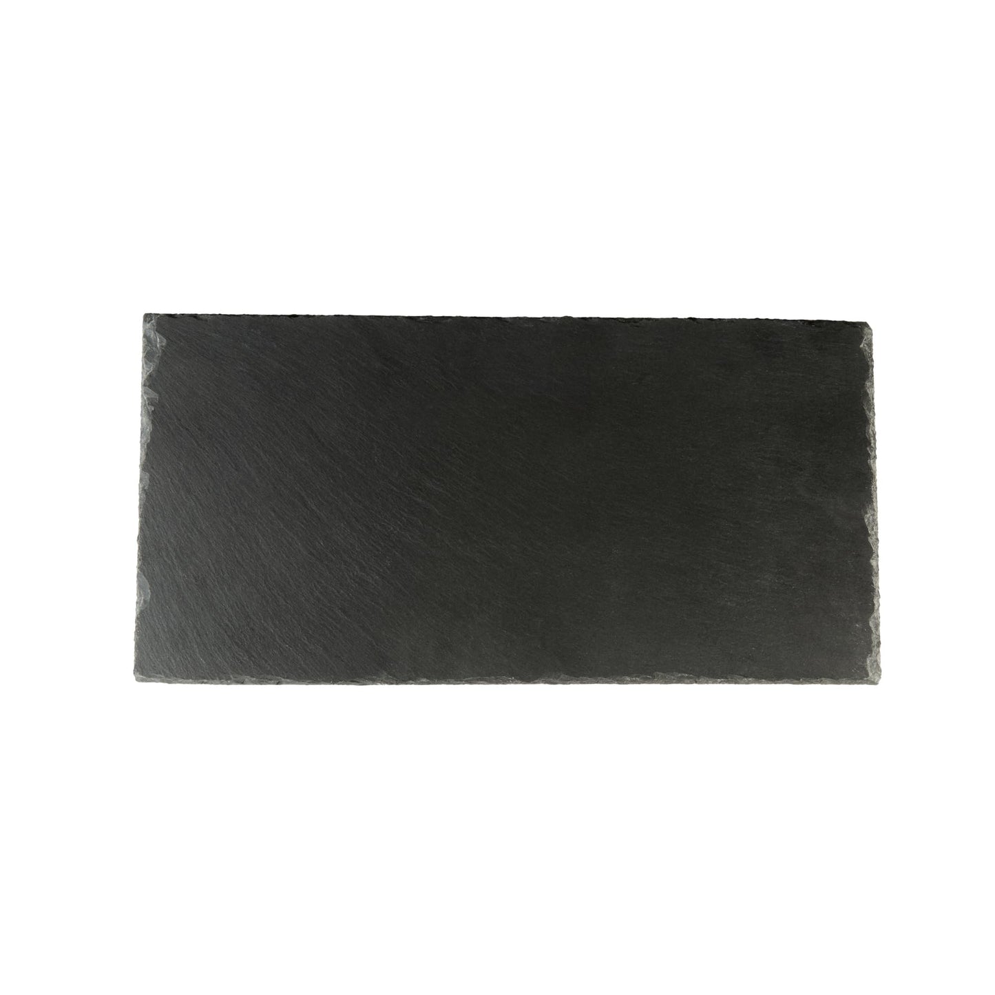 Restaurantware Rectangle Slate Platter 1 Count 15.7 x 7.8 Inch Scratch-Resistant Slate Cheese Board Modern Serving Tray Black Rustic Design for Charcuterie and Appetizers