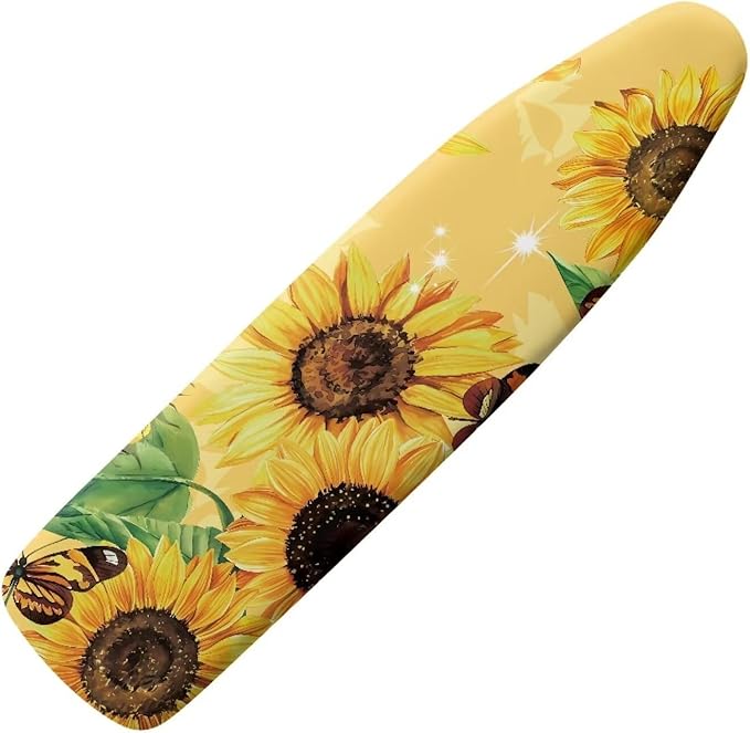 GLENLCWE Sunflower Ironing Board Cover, 54x15 inches, Floral Design Iron Board