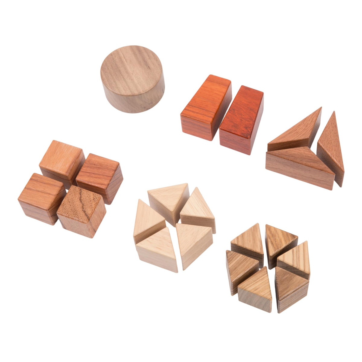 Montessori Wooden Fraction Puzzle Toy for Toddler Age 2 3, Math Manipulatives for 3+ Years Old, Geometric Shape Matching Game―Various Quality Wood Material Blocks, Classroom Learning Materials
