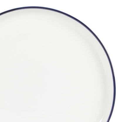 Gibson Home Summer Shades 16 Piece Plates and Bowls Dishes Service for 4 Porcelain Dinnerware Set - White