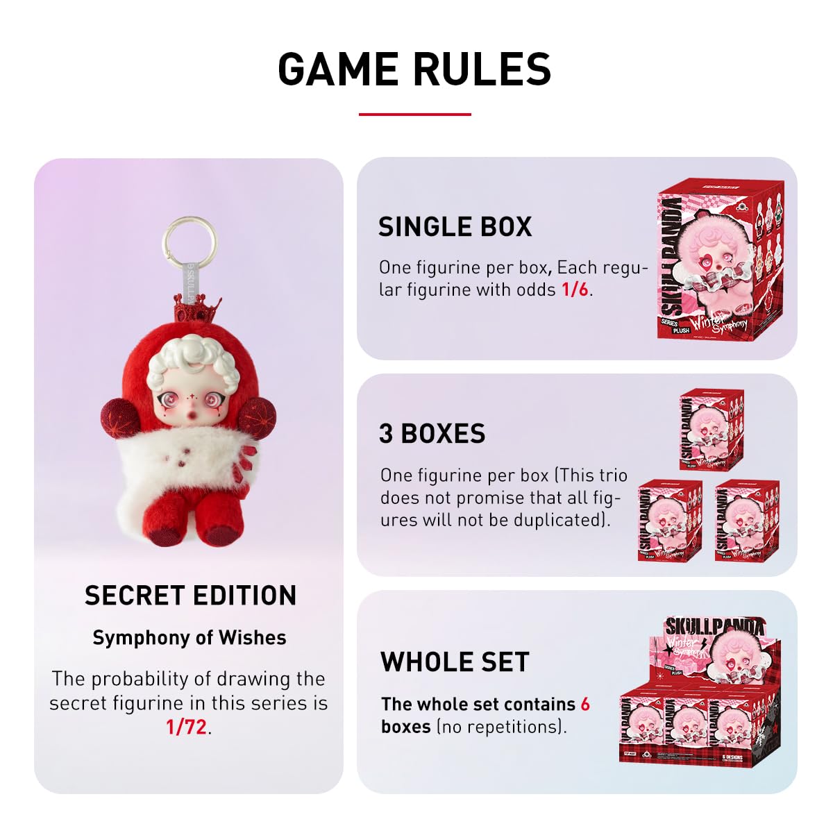 POP MART SKULLPANDA Winter Symphony Series Plush 1Box Premium Design Gifts for Women Fan-Favorite Collectible Chic Art Toy Action Figure
