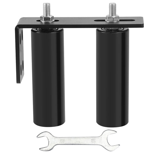 6"Gate Roller Guide,Sliding Gate Hardware with L-Sliding Gate Brackets,Sliding Gate Kit,Universal Adjustable Heavy Duty Sliding Gate Rollers,Rolling Gate Hardware Kit