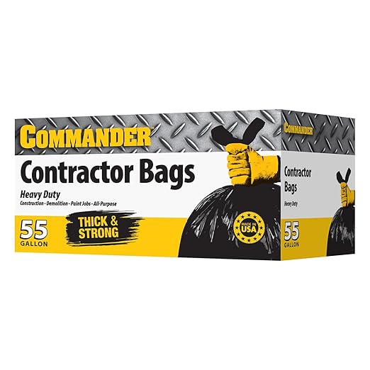 Commander 55 Gallon 2 MIL Heavy Duty Contractor Bags