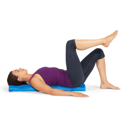 OPTP PRO-Roller Soft Density Foam Roller – Low Density Soft Foam Roller for Physical Therapy, Pilates, Yoga Foam Roll Exercises, and Muscle Recovery- Blue 36" x 6"