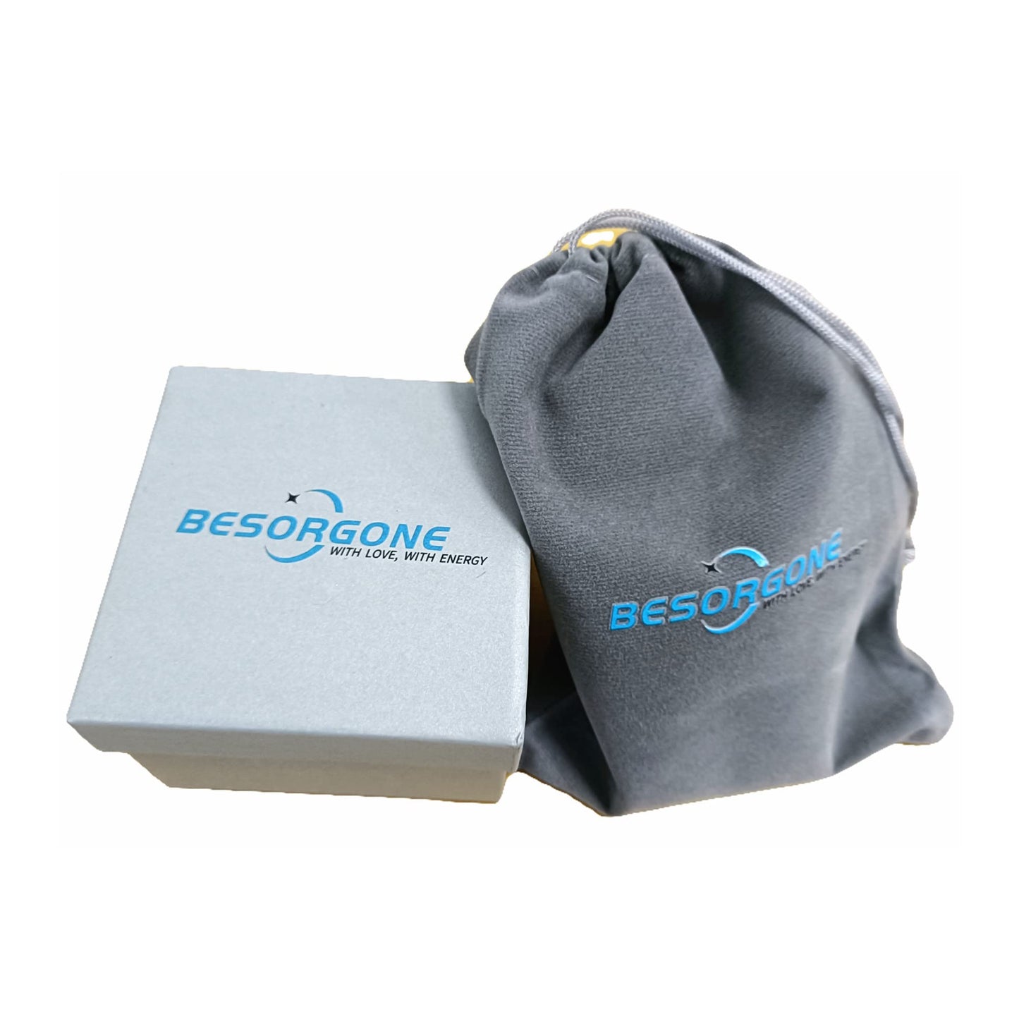 Besorgone Orgonite Pyramid for Positive Energy Chakra Orgone with Crystal Healing Stones Attract Wealth Wisdom Meditation Gift (Tiger Eye - Obsidian)