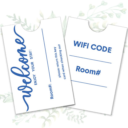 Outus 1000 Pcs Hotel Key Card Envelope Key Card Holder Sleeves Keycard Envelope Sleeve Enjoy Your Stay Keycard Cover for Hotel, 2.4 x 3.5 Inch