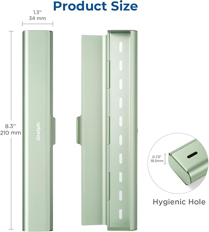 Aluminum Toothbrush Travel Case, Portable Travel Toothbrush Holder, Durable