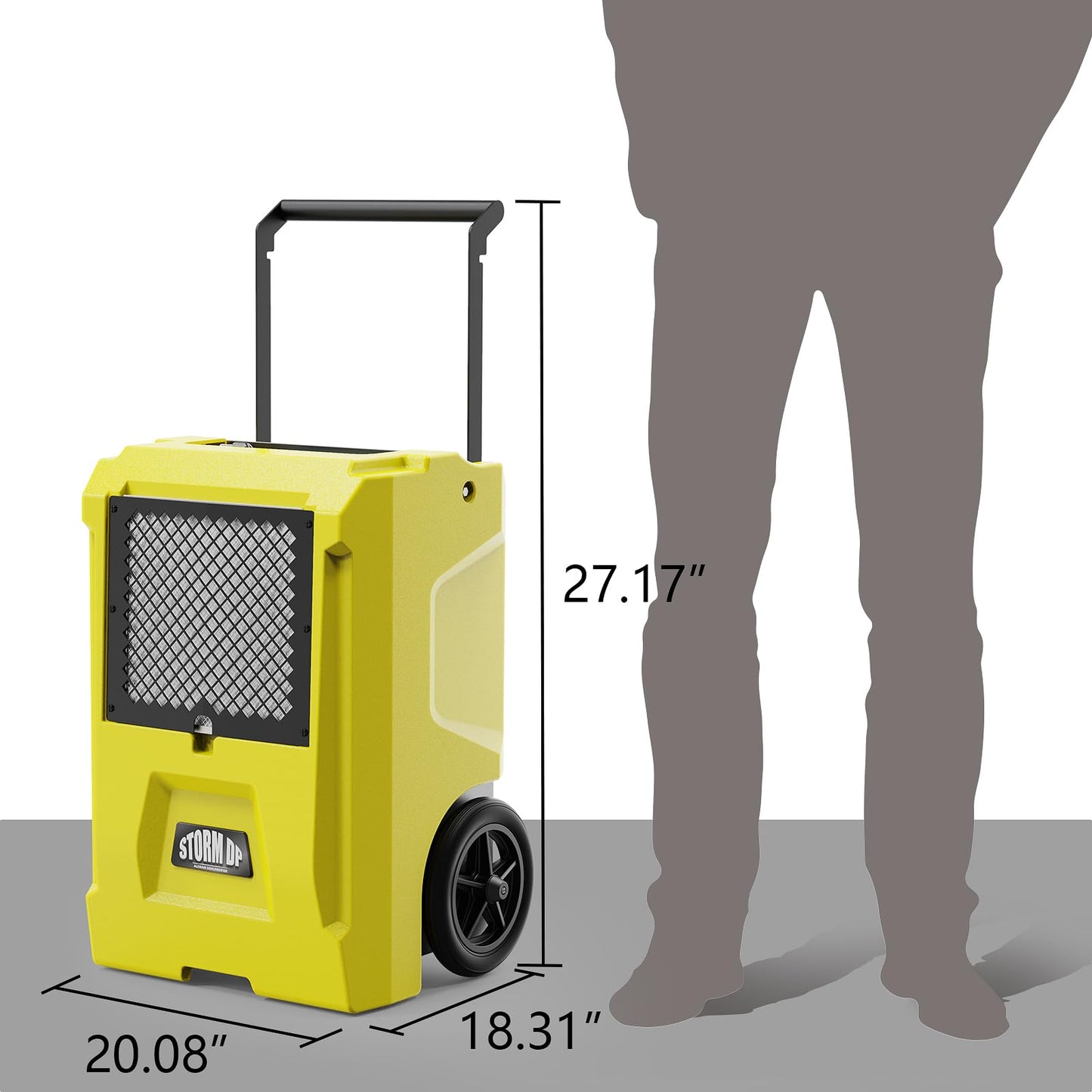ALORAIR 110 PPD Commercial Dehumidifier with Pump, Basement Dehumidifier Up to 1300 Sq.Ft, Dehumidifier with Drain Hose for Garage,Basements and Flood Repair