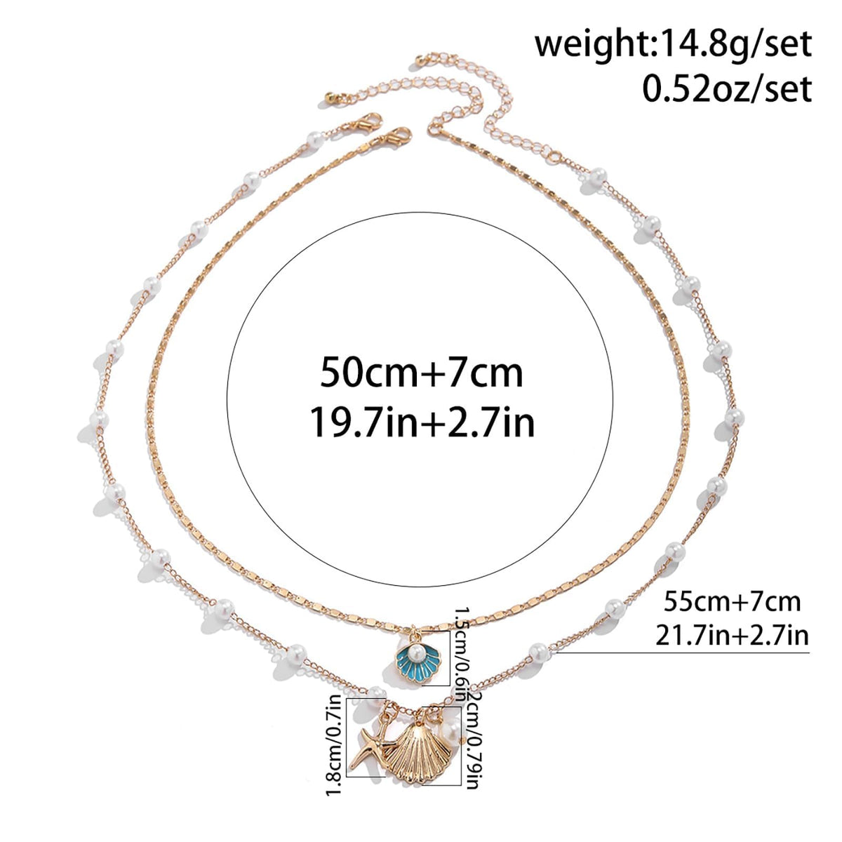 Your Always Charm Cowrie Shell Necklace for Women Puka Shell Necklace Beach Accessories Summer Vacation Outfits Layered Ocean Jewelry 2026