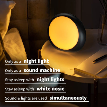 Loud Brown Noise Sounds White Noise Machine 30 Soothing Sounds 12 Color Night Lights Auto-Off Timer Sleep Machine with Memory Function for Baby Kids Adult for Office Privacy White Elephant Gifts