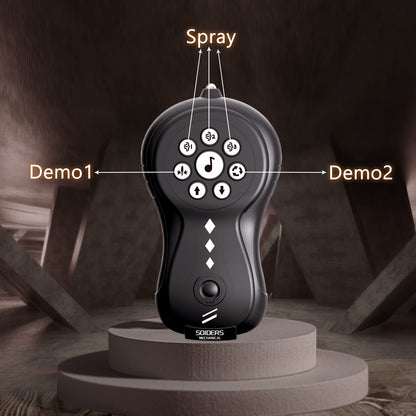 sumsync Remote Control Spider Kids Toys - Realistic RC Spider, Music Effect, LED Light, Toys for 3 4 5 6 7 8 9 10 11 12+ Year Old Boys/Girls, Gifts for Halloween Christmas Easter Birthday, Red