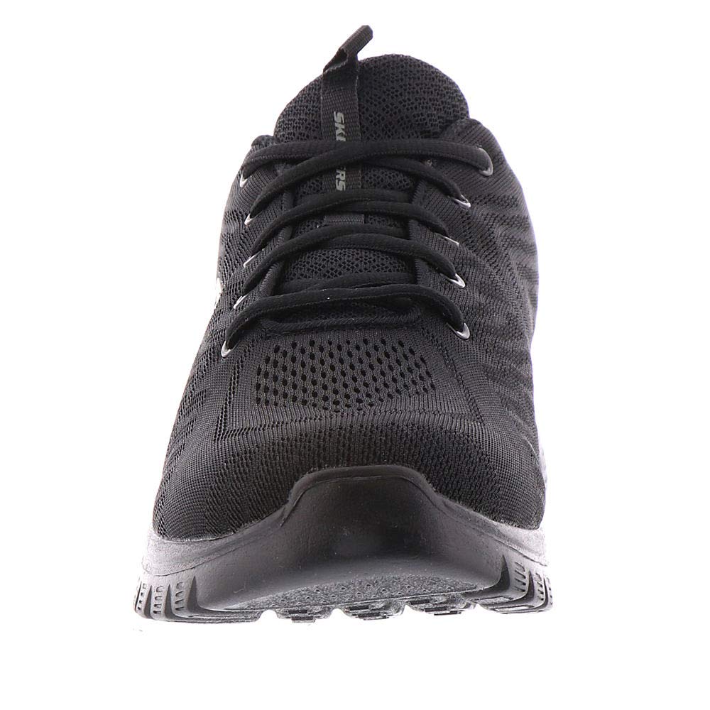 Skechers Women's Graceful Get Connected Sneaker, Black Mesh Trim, 6 UK