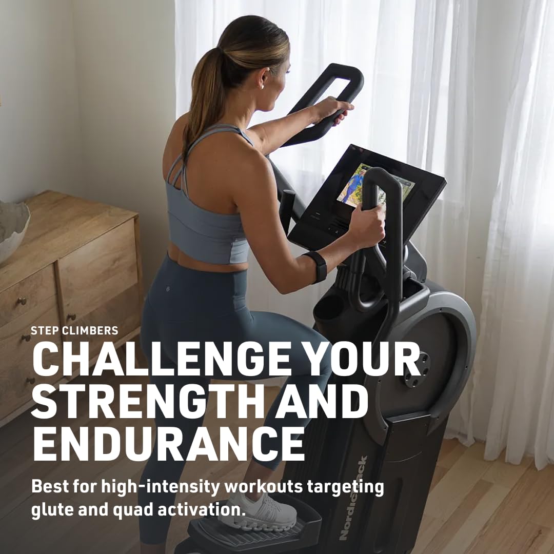 Nordictrack Step Climber with 10" HD Touchscreen, 22 Digital Resistance Levels + iFIT Pro Monthly Membership - 1 Month Included