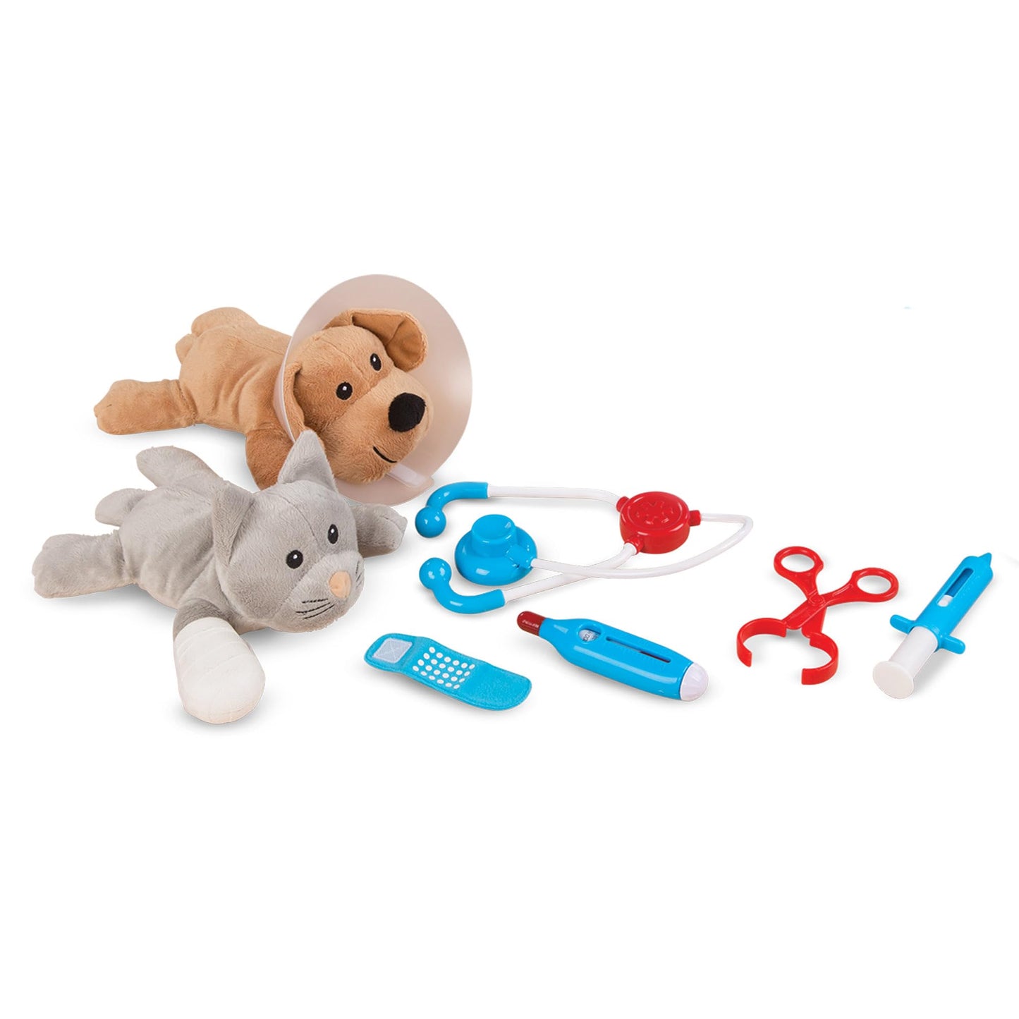 Melissa & Doug Pet Vet Set for Kids Toys | Pretend Play Vet Kit for Kids | Dog & Cat Plush Stuffed Animal Toys for 3 Year Old Gifts | Role Play Toys for 3+ Year Old Girls or Boys 3-6