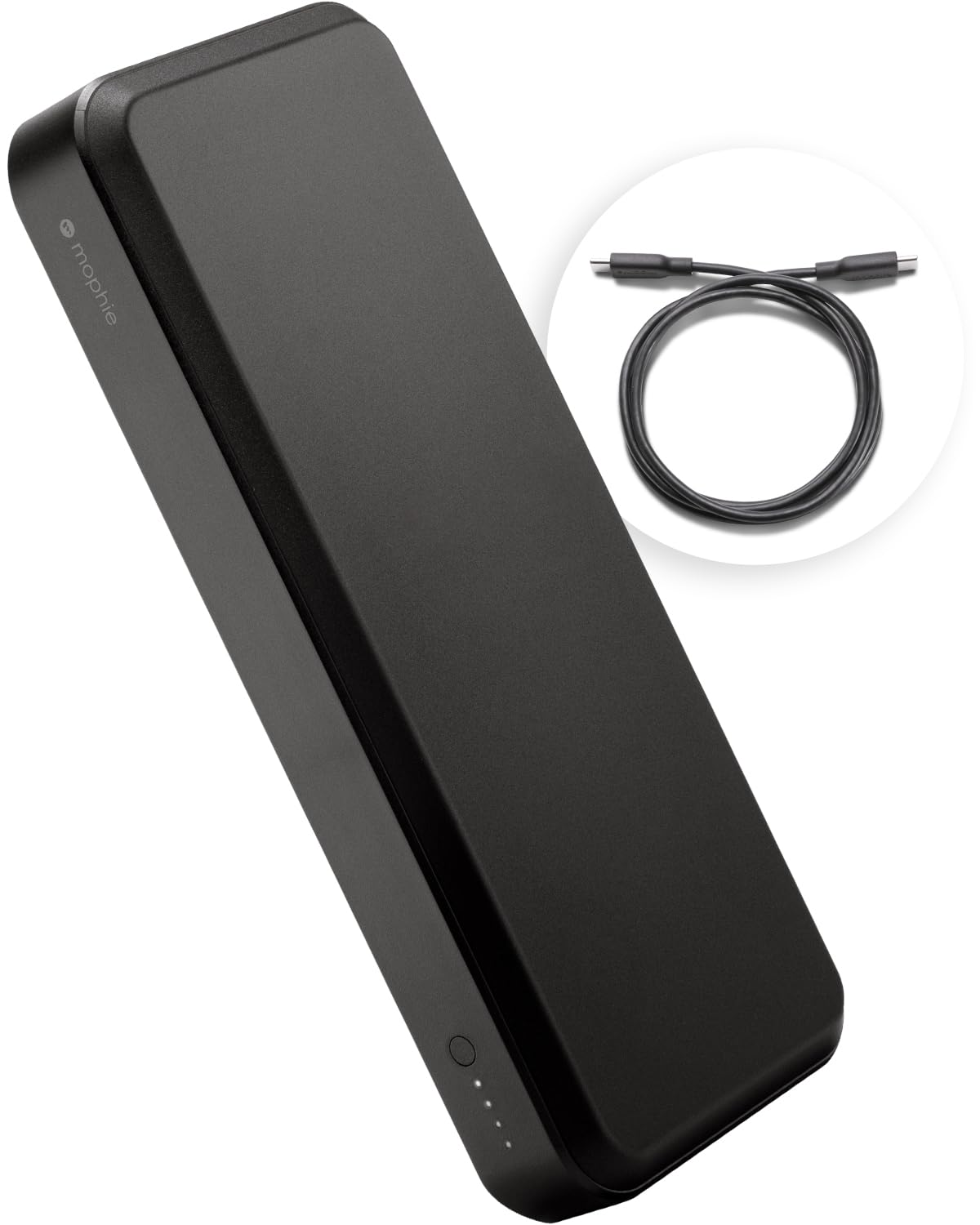 Mophie powerstation prime20 - Ultra-Compact Portable Power Bank with 20,000mAh Internal Battery, 18W USB-C PD Fast Charging, 3-Device Simultaneous Charging, Eco-Friendly Design
