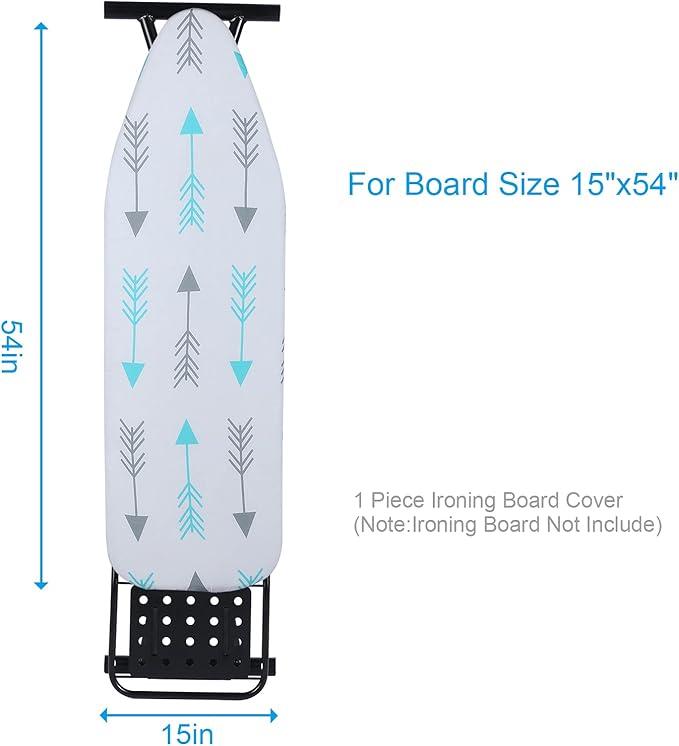 BNDX Ironing Board Cover, Stain Resistant & Durable Scorch, 2 Click Buckles