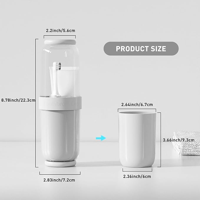 Toothbrush Cup with Cover, Travel Toothbrush Case Portable Toothbrush Holder