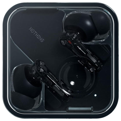 Nothing Ear wireless ear buds with Hi-Res Audio, Smart Active Noise Cancelling, Advanced equalizer and up to 40.5 hours of listening time - Black
