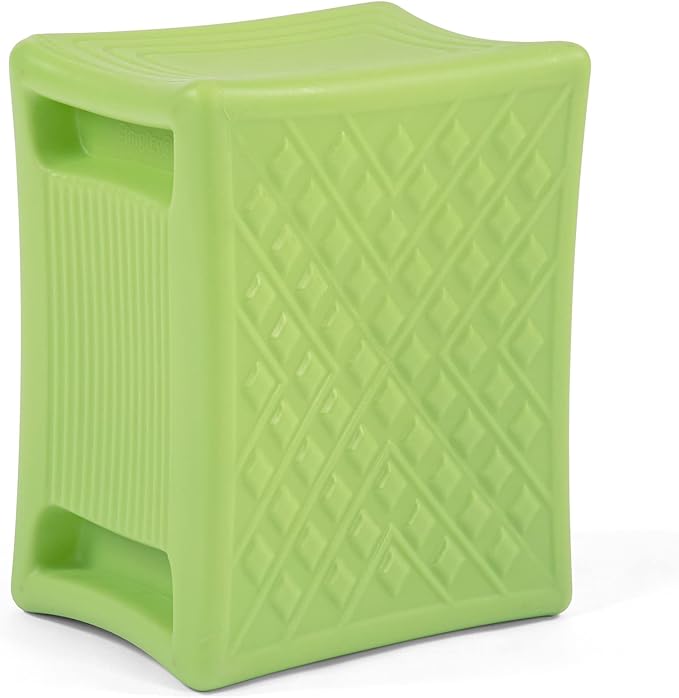 Simplay3 Handy Home 3-Level Heavy Duty Work/Garden Seat - 12" x 15" x 9" - Green, Made in USA