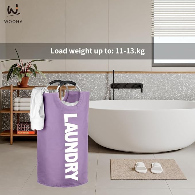 WOOHA Laundry Basket, Laundry Hamper, Collapsible Folding Clothes Hamper
