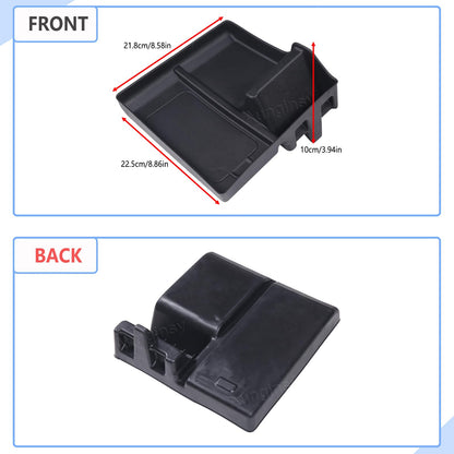 Aunginsy Car Center Console Shifter Storage Tray Compatible with Ford Maverick 2022-2026, Not Fit 2025+ Model with Wireless Charge, Gear Shift Groove Shock Pad Organizer Storage Box Insert Accessories