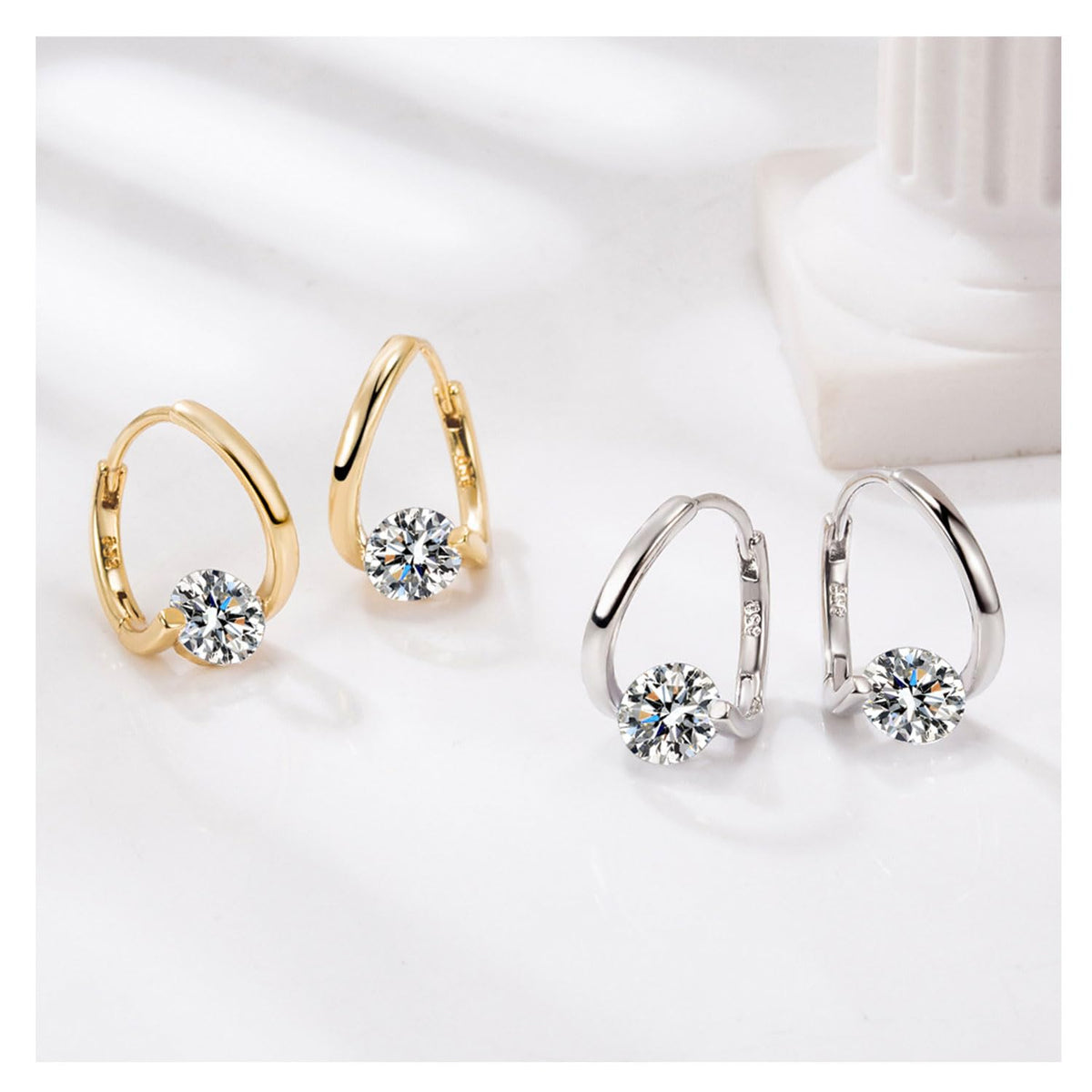 Lymphvity Earrings for Women Halolux Lymphvity Germanium Earring Atheniz Lymphatic Earring Lymphatic Drainage Earrings (Gold+Silver)