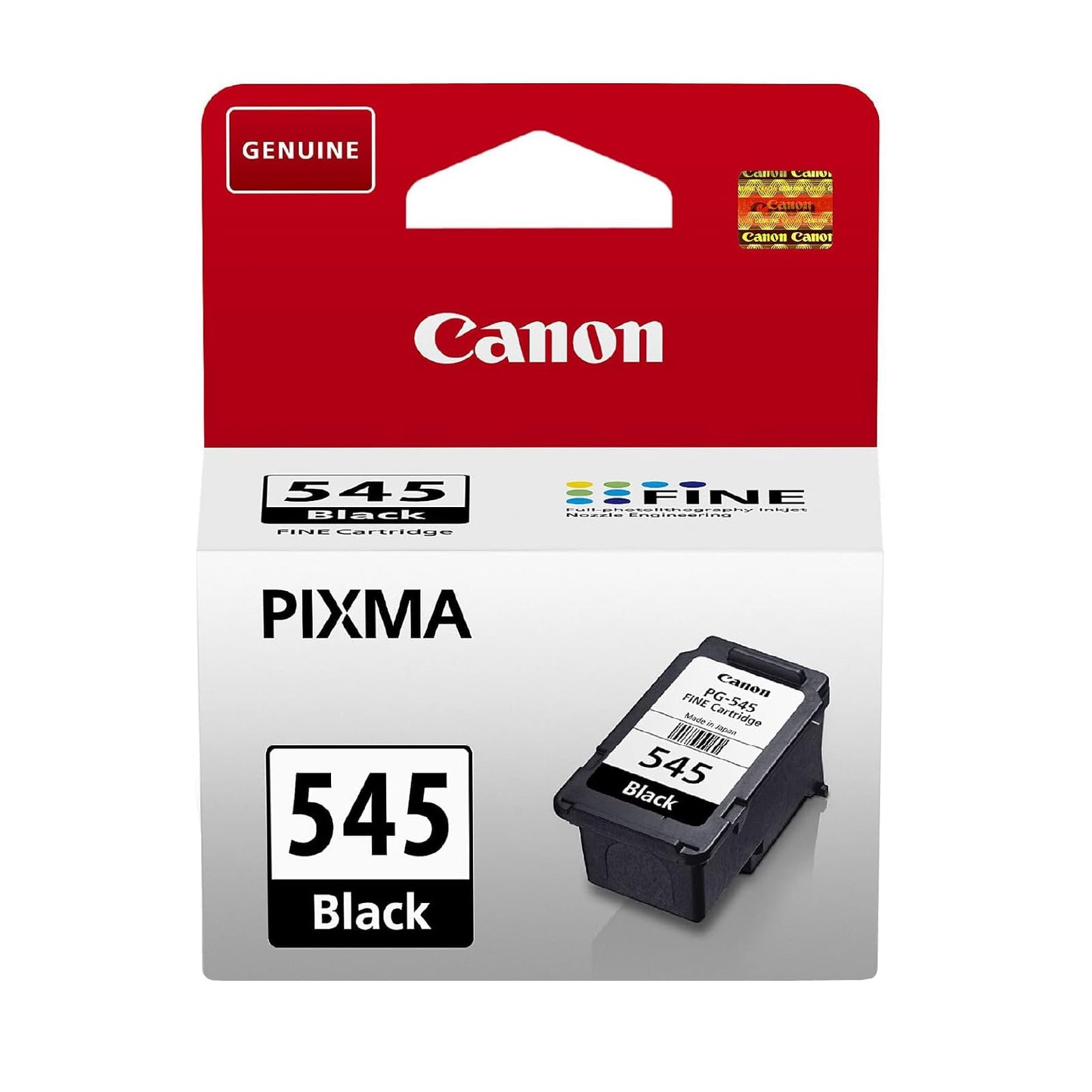 Canon Ink - PG-545 Genuine Black Printer Ink Cartridge - Prints Up to 180 A4 Pages (1 x Cartridge)