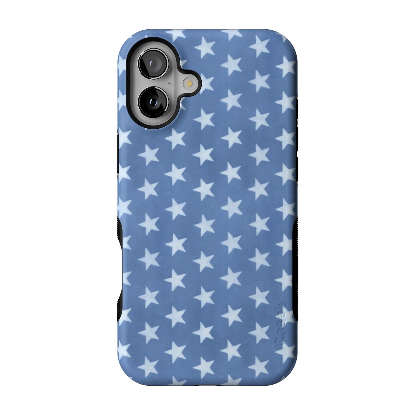 Casely iPhone 16 Case | Nantucket Cottage | Blue Hydrangea | Compatible with MagSafe | Bold Protective Design