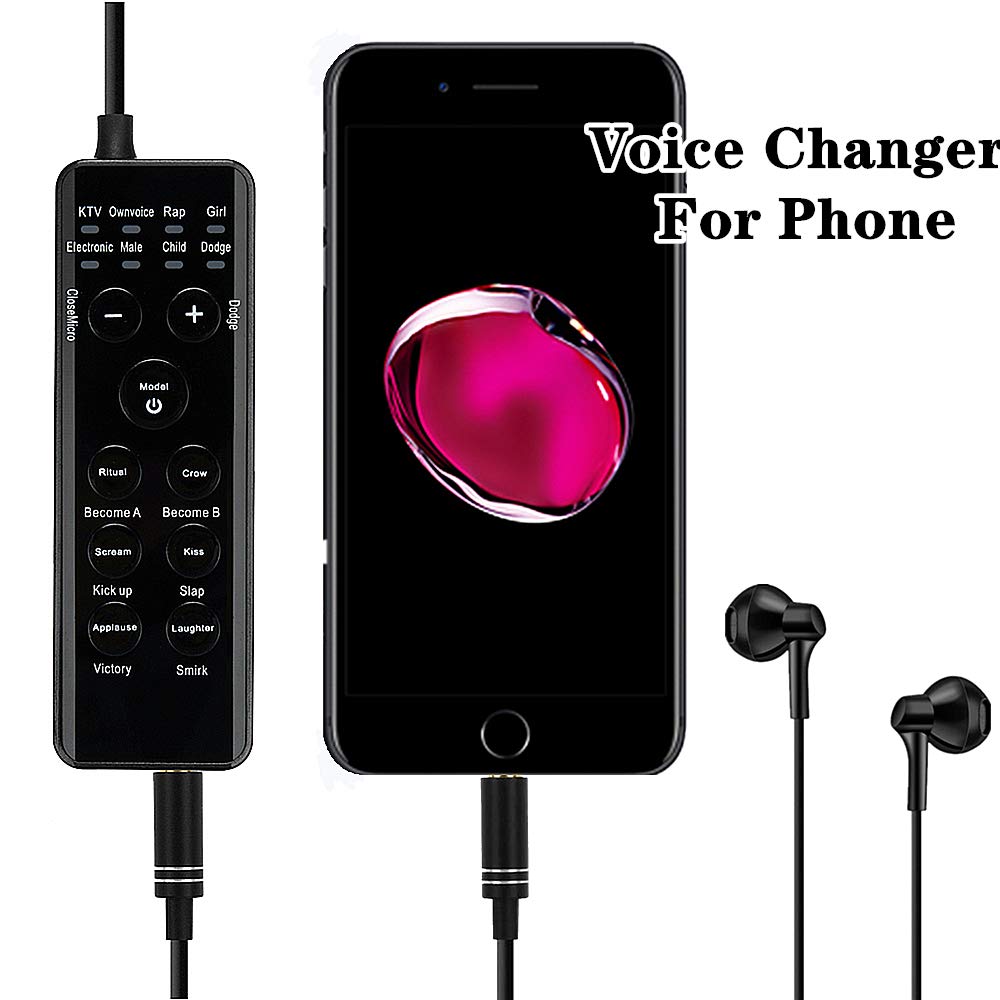 Voice Changer Headsets, KOKITEA Earbud Headphones, for Phone/PS4/Xbox/Switch/IPad/Computer/Anchor/Cam Girl/Kids