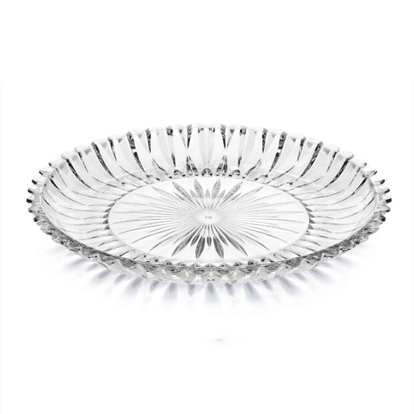 Rxcvkmw Glass Fruit Bowl or Decorative Bowl, used for Kitchen counter or living room center table decoration, Centerpiece Bowl,Glass tray (14.1in)
