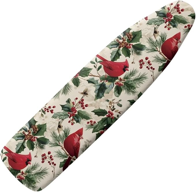 Christmas Birds Ironing Board Cover Cover Heat-Reflective Scorch Resistant Soft