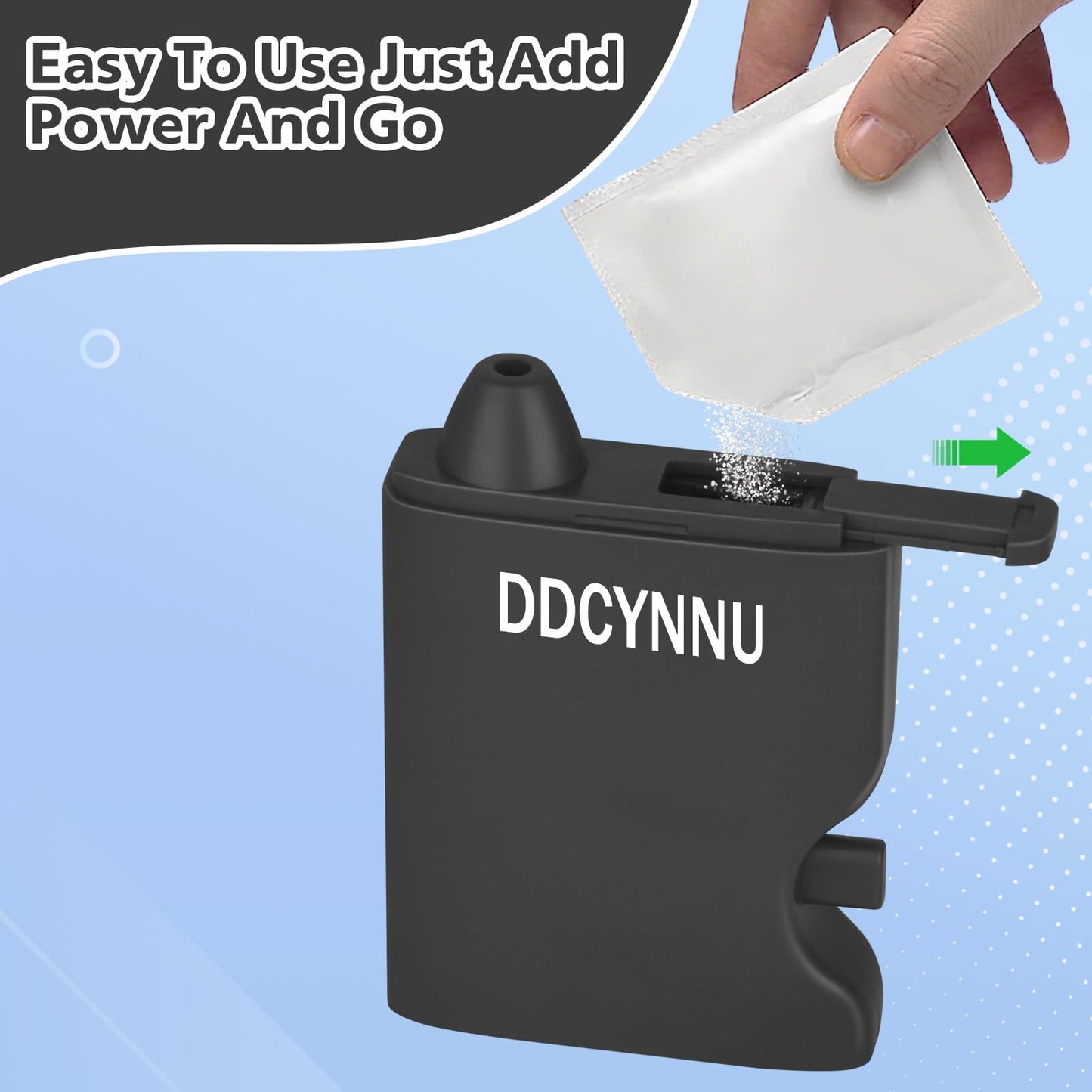 Portable Spice Dispenser, Upgraded Protective Cap Design Multi Functional Discrete Salt Dispenser Spice Shakers for Easy Use (Black)