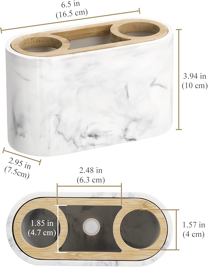 Shinowa Toothbrush Holder, Premium Toothbrush Organizer, Bathroom Storage