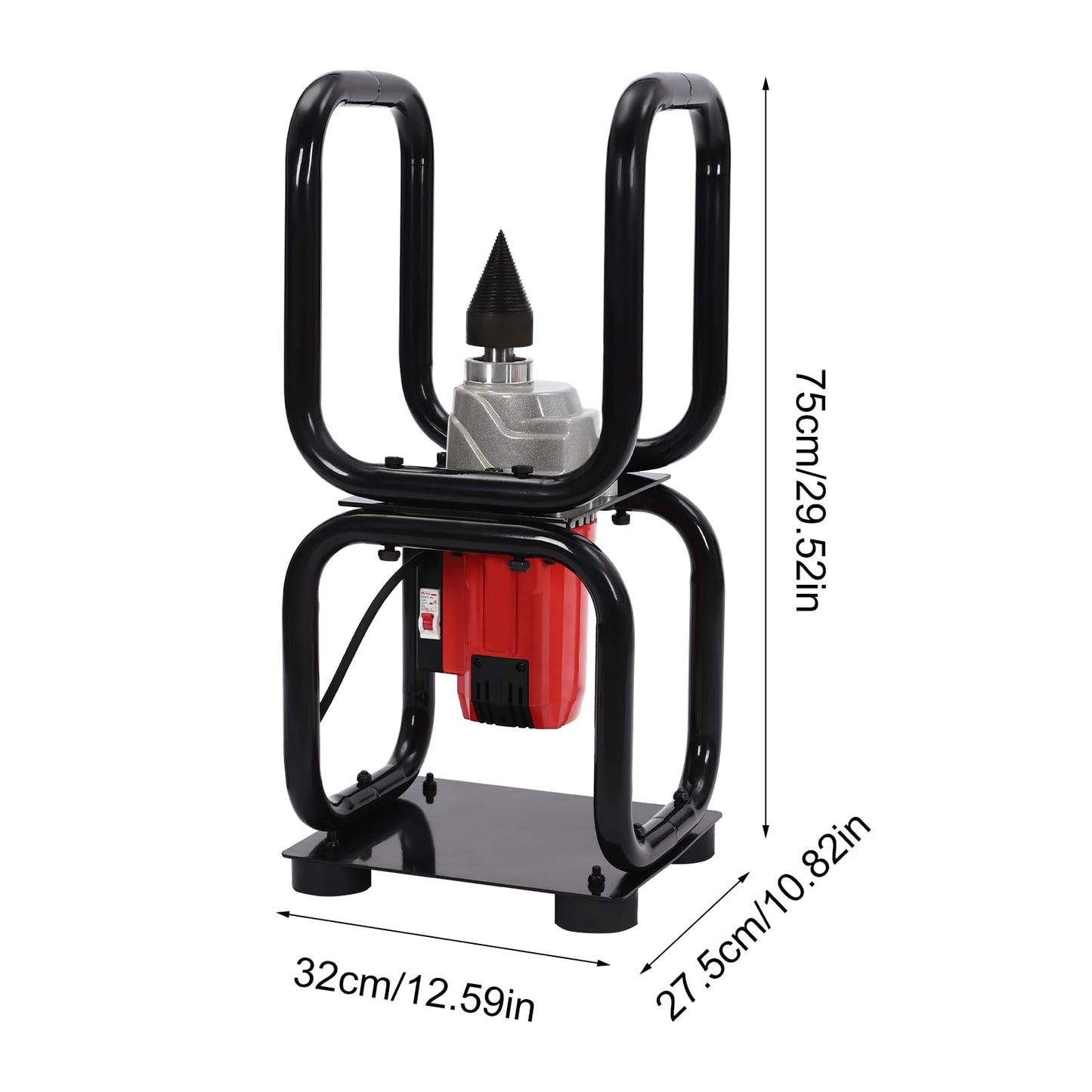 TFCFL Electric Log Splitter, Heavy Duty Wood Splitter Tool Firewood Splitter Stand 450RPM Firewood Cutter Cracker Machine 3.3KW for Wood Within 9.45in