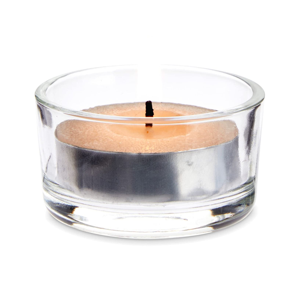 Juvale Glass Votive Candle Holders - Fits Standard Tealight Candles - Short Tealight Holders - Pack of 24, 1.9 in Dia x 1.0 in H