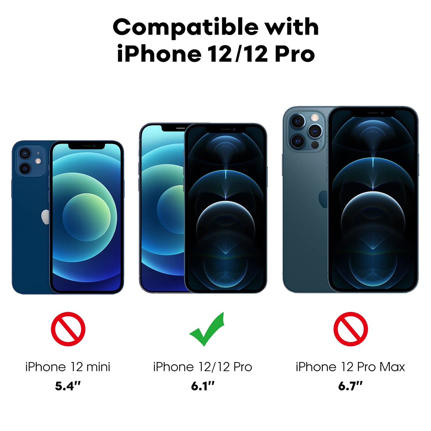 JETech Full Coverage Screen Protector for iPhone 16e 2025, iPhone 13/13 Pro 6.1-Inch, Tempered Glass Film with Easy Installation Tool, Case-Friendly, HD Clear, 3-Pack