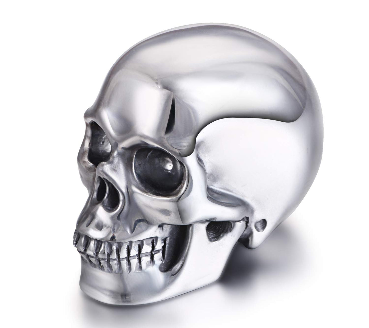 Skullis 2.0" Tera-Hertz Crystal Skull, Hand Carved Gemstone Fine Art Sculpture, Reiki Healing Stone Statue. z8