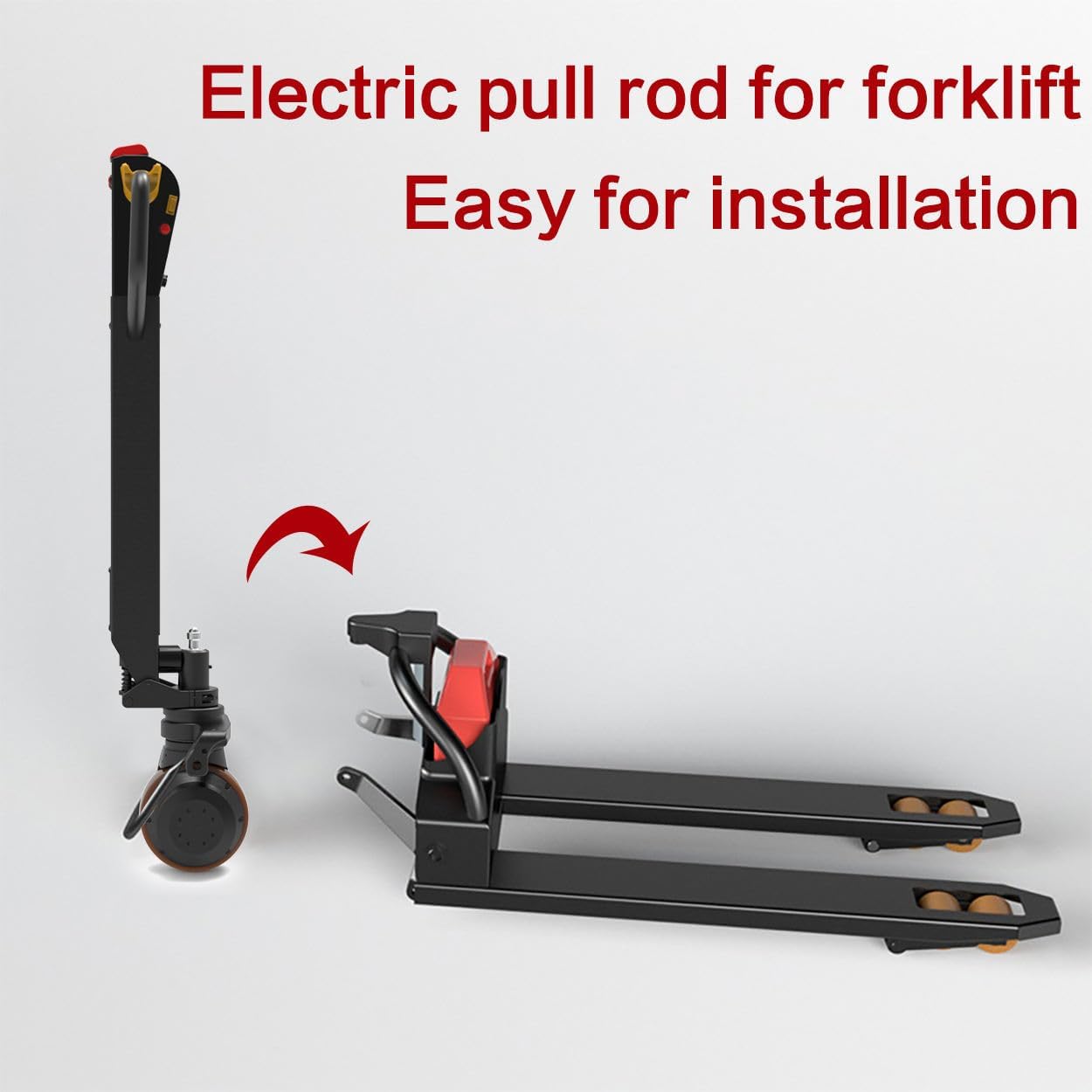 2 Ton Electric Pallet Jack Conversion Kit 48V 1000W Strong Power with Lithium Battery and Ergonomic Joystick Control