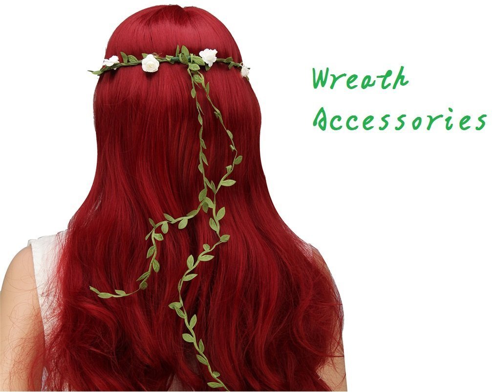 Hecaty 66 ft Leaf Ribbon, Artificial Eucalyptus Garland Rattan Leaf String, Decorative Jungle Wild Plant Green, Suitable for Baby Shower Home Wedding Party Balloon Garland Wreaths DIY Christmas Craft