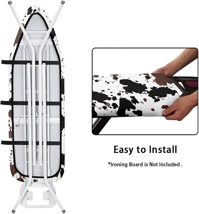 Brown Cow Ironing Board Cover and Pad Iron Pad Covers Resist Scorching and